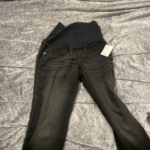 Black maternity jeggings